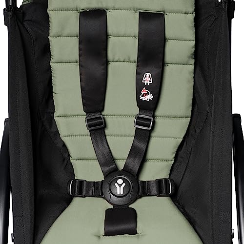 BABYZEN YOYO2 Kompletter Kinderwagen   Inklusive YOYO 0  Neugeborenen Set (Olive), Kinderwagengestell (Black) &amp; 6  Textilset (Olive)   für Kleinkinder bis 22 kg