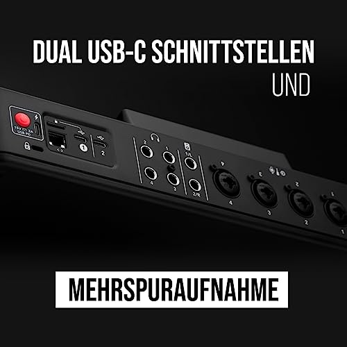 RØDE RØDECaster Pro II Alles in 1 Produktionslösung für Podcasting, Streaming, Musikproduktion und Inhaltserstellung, Black