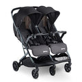 Joovy Kooper X2 Doppelter Kinderwagen, leichter Kinderwagen, kompakt zusammenklappbar mit Ablagen, grau
