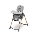 Maxi Cosi Minla Kinderhochstuhl Mitwachsend, 0–14 Jahre, bis zu 60 kg, Hochstuhl Baby, 9 Höhenstufen, 5 Neigungspositionen, 4 Tablettpositionen, kompakt faltbar, Essential Grey