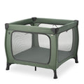 hauck Kinderreisebett &amp; Laufstall Sleep N Play SQ Set mit Matratze 5 cm dick, Klein Zusammenklappbar, Inklusive Tragetasche, für Babys &amp; Kinder ab Geburt bis 15 kg (Dark Green)