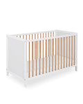 Kindsgard Kinderbett godnat 60 x 120 cm Bicolor   Kiefernholz   Mit Lattenrost   Rausfallschutz Kinderbett   3 fache Höhenverstellbarkeit