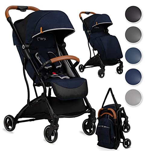 MOMI OFRA Kinderwagen, ab 6 Monaten, bis 15 kg, faltbar, leicht, verstellbar, mit Ablagekorb, unverwüstliche Räder