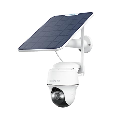 Reolink 4K 3G/4G LTE Überwachungskamera mit SIM Kartenslot, 355°&amp;140° PTZ Solar Kamera Outdoor mit 8MP Farbnachtsicht, Person/Auto/Haustiererkennung, 32GB microSD Karte, Go PT Ultra 6W Solarpanel