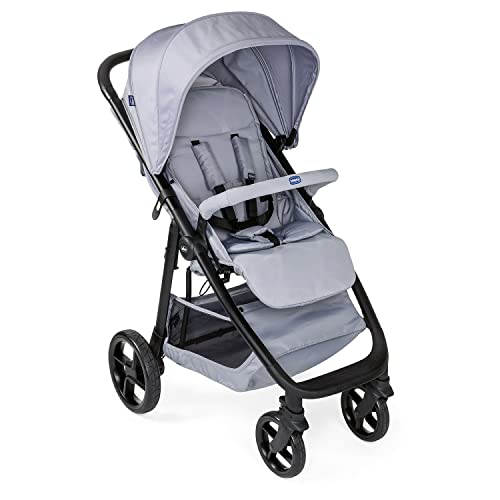 Chicco Multiride Off Road Kinderwagen von 0 Monaten bis 22 kg, Kompakter Kinderwagen, mit Pannensicheren Rädern, Schlafposition, Ein Hand Faltung, Sonnenverdeck und Regenschutz