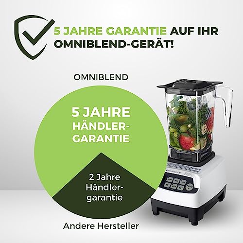 OmniBlend BPA freiem 6 Klingen System Edelstahl Standmixer