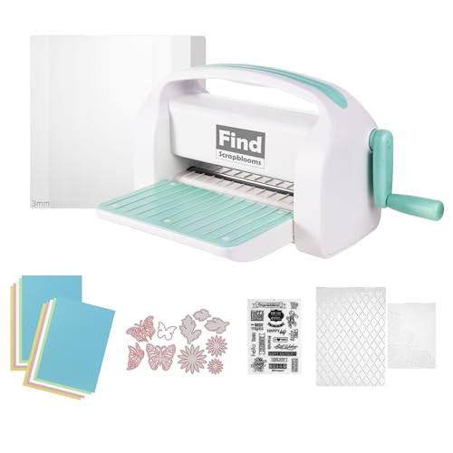 Find Scrapblooms Manuelle Stanz  und Prägemaschine für Kartenherstellung, Scrapbooking, 22,9 cm große Öffnung, Scrapbooking, Stanzmaschine für Kunst und Handwerk