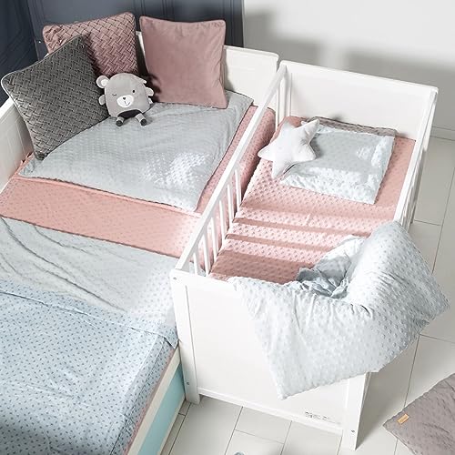 roba 2 in 1 Babybett 60 x 120 cm   Gitterbett &amp; Beistellbett 6 fach Höhenverstellbar   5 Schlupfsprossen   Holz weiß