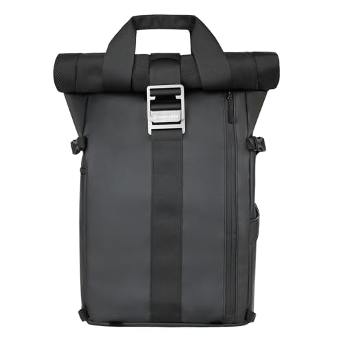 Besnfoto Kamerarucksack Wasserdicht, Fototasche Kameratasche für DSLR SLR spiegellose Kamera mit Laptopfach Stativhalter große Kapazität für Wandern Reisen Herren