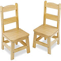 Melissa &amp; Doug, Stühle aus Massivholz, 2er Satz   Helle Möbel für das Spielzimmer