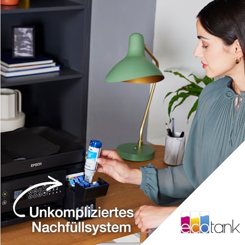 Epson EcoTank ET 4800 A4 Multifunktions Wi Fi Tintentankdrucker, mit einem im Lieferumfang enthaltenen Vorrat an Tinten bis zu 3 Jahren