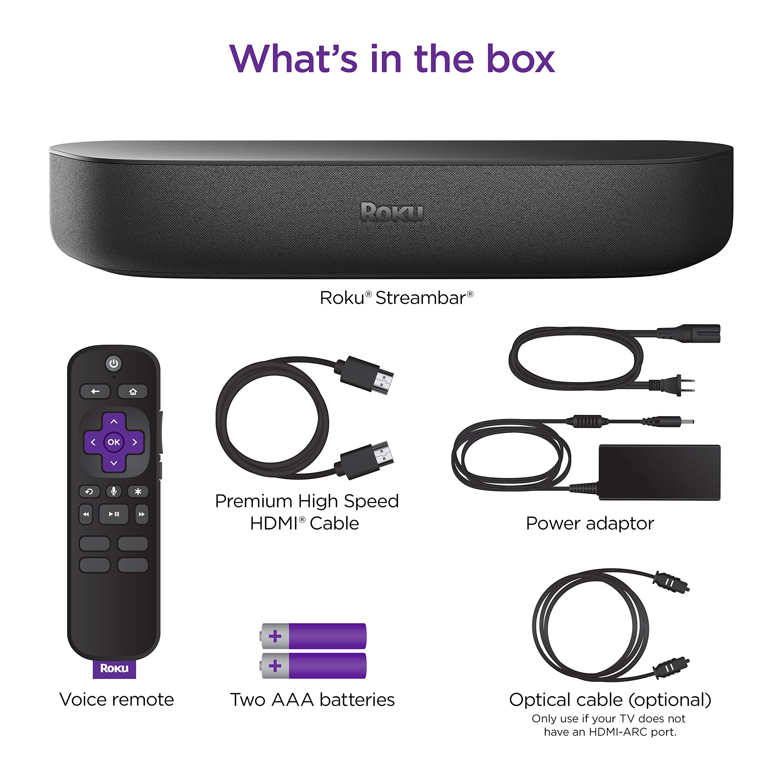 4K HDR Streaming Device & Premium Roku Soundbar