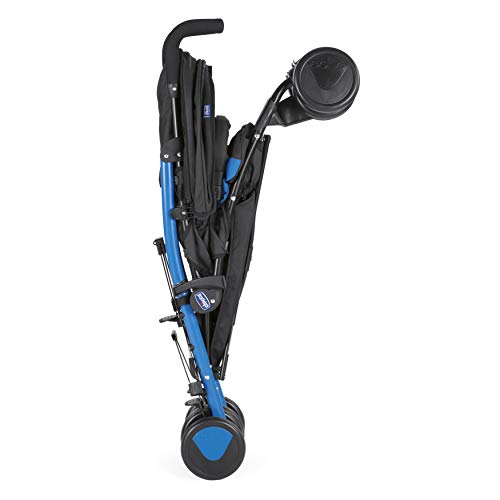 Chicco Echo Leichter Zusammenklappbarer Kinderwagen von 0 Monaten bis 22 kg, Kompakter Kinderbuggy mit Frontbügel, Schlafposition, Regenschirmverschluss, Verstellbarer Sonnenschirm