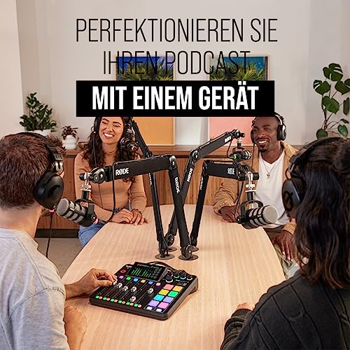 RØDE RØDECaster Pro II Alles in 1 Produktionslösung für Podcasting, Streaming, Musikproduktion und Inhaltserstellung, Black