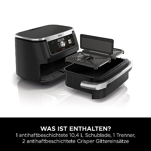 Ninja Heißluftfritteuse antihaftbeschichtete spülmaschinenfeste AF500EU