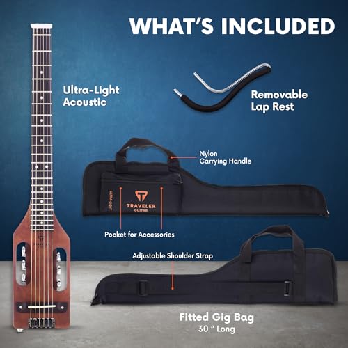 Traveler Guitar Ultra Light, akustisch elektrische Gitarre, Antik braun (ULA ABNS)