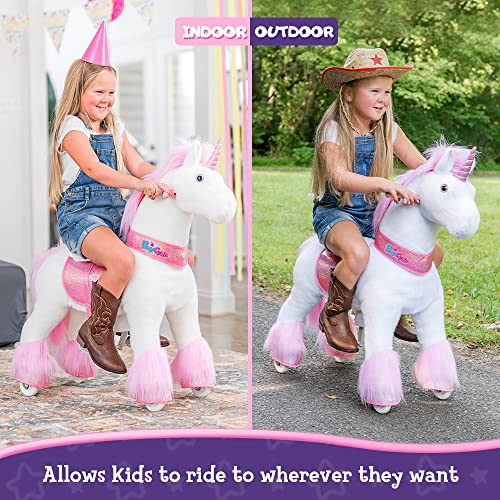 PonyCycle Einhorn-Reittier mit Bremse für Kinder