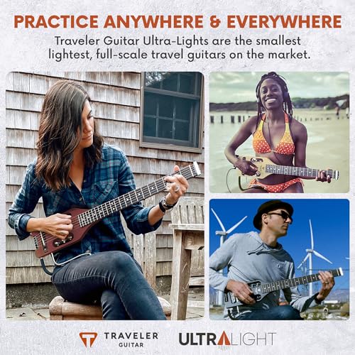 Traveler Guitar Ultra Light, akustisch elektrische Gitarre, Antik braun (ULA ABNS)