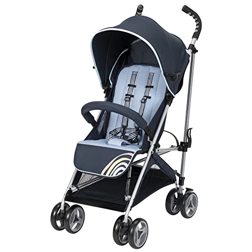 Cosco Simple Fold Kompakter Kinderwagen, zusammenklappbar mit einer Hand und steht von allein, Regenbogenfarben