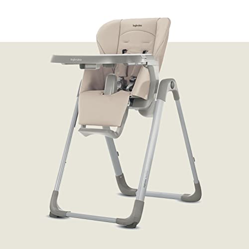 Inglesina My Time Hochstuhl, Pepper, Verstellbar von Geburt bis 36 Monate, Faltbar, Modernes Design, Höchster Komfort und Hygiene
