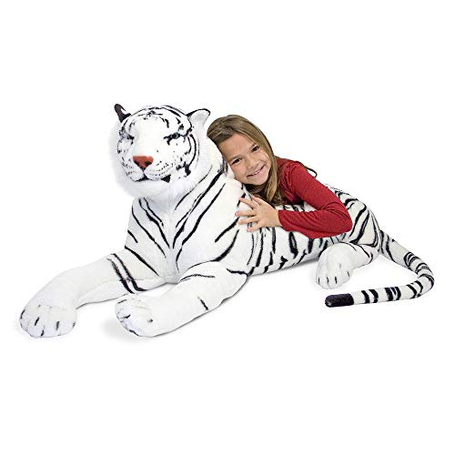 Melissa &amp; Doug White Tiger   Plush | Soft Toy | Animal | All Ages | Gift for Boy or Girl