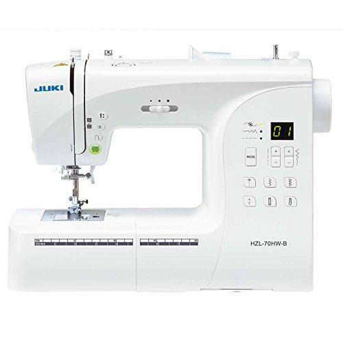 JUKI HZL 70HW B Nähmaschine, elektronisch, Metall/PVC, Weiß, 40 x 18,8 x 29 cm