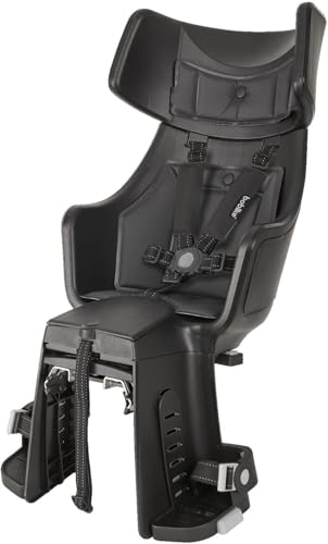 BOBIKE 8011400044   Fahrradkinderrücksitz Exclusive Tour Plus für Fahrräder mit 26” bis 29” Laufrädern geeignet für Kinder mit Verankerung im Gepäckträger in Farbe Urban Schwarz
