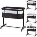 Momi REVO Multifunktions Beistell  und Kinderbett, 6 stufig höhenverstellbar von 72 bis zu 82 cm