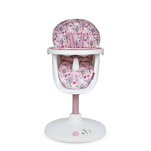Cosatto 3 Sixti Highchair – Height Adjustable, Swivel, Removable Tray, From 6 months to Toddler, Perfect for Weaning &amp; Feeding (Unicorn Garden)