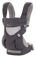 ERGObaby Babytrage bis 20kg, 360 Star Dust 4 Positionen Baby Tragesystem, Kindertrage Rückentrage Bauchtrage