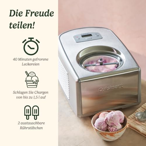 Cuisinart Gelato Maschine gefrorenen Hausgemachte vorgefroren