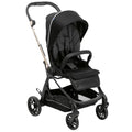Chicco One4Ever Leichter und kompakter Kinderwagen 0 Monate bis 4 Jahre, maximale Belastbarkeit 22kg, faltbar, verstellbare Rückenlehne, Automatikverschluss, Sonnen  und Regenschutz, Schwarz