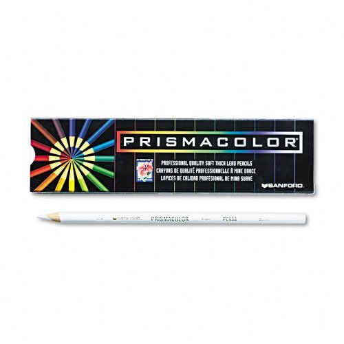Prismacolor: PREMIER Bleistift, Weiß führen/Barrel, Dutzend –: Verkauft als 2 Packungen von – 12 –/– Insgesamt 24 je
