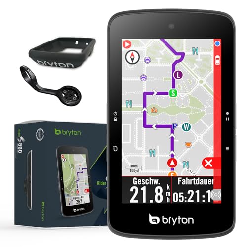 Bryton Rider S800 GPS-Fahrradcomputer, Touchscreen