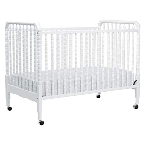 DaVinci Jenny Lind 3 in 1 Kinderbett in Weiß – 4 verstellbare Matratzenpositionen, Greenguard Gold