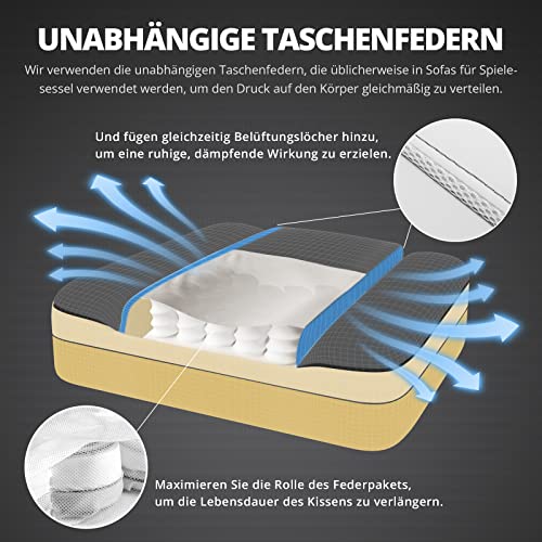 Dowinx Lendenwirbelstütze Ergonomischer Fußstütze Bürostuhl
