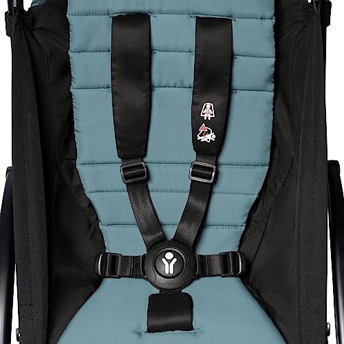 BABYZEN YOYO2 Kompletter Kinderwagen   Inklusive YOYO 0  Neugeborenen Set (Aqua), Kinderwagengestell (Black) &amp; 6  Textilset (Aqua)   für Kleinkinder bis 22 kg
