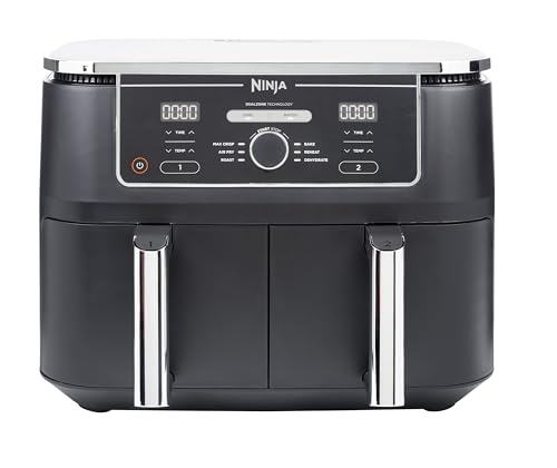 Ninja Foodi AF400EU Heißluftfritteuse, Doppelkammer