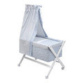 Cambrass 34986 Babybett Aus Holz X Form plus Himmel (Stange) Kollektion, Star, 55 x 87 x 74 cm, hellblau