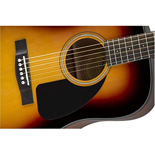 Fender CD 60 Dreadnaught Akustikgitarre (V3), mit Tasche, Sunburst, Walnuss Griffbrett