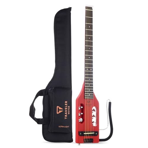 Traveler Guitar Ultra Light, akustisch elektrische Gitarre, Vintage rot (ULA VRDM)