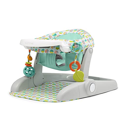 Sommersitz zum Sitzenlernen, 3 Positionen, Bodensitz, süßundsoneutral – Sit Baby Up um die Welt zu sehen – Baby Activity Sitz ist verstellbar für Kinder von 412 Monaten – inklusive Spielzeug und