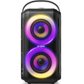 W KING Bluetooth Lautsprecher mit 2 Vollfrequenztreiber– Superbass, Bluetooth Box Musikbox Party Lautsprecher mit 80 W und LED Beleuchtung, 105dB Sound, IPX5, 24 Stunden, U Disk, TF Karte, AUX, EQ