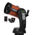 Celestron 11068 NexStar 6SE computergesteuertes Schmidt Cassegrain Teleskop mit vollautomatisierter Halterung, SkyAlign Technologie und XLT Beschichtung, Schwarz/orange