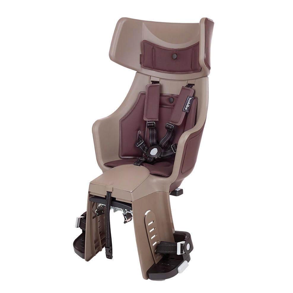 BOBIKE 8011400049   Fahrradkinderrücksitz Exclusive Tour Plus für Fahrräder mit 26“ bis 29“ Laufrädern geeignet für Kinder mit Verankerung im Gepäckträger in Farbe Toffee Braun