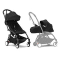 Stokke YOYO Black Frame with YOYO 6  Color Pack (Black) and Newborn Pack (Black)