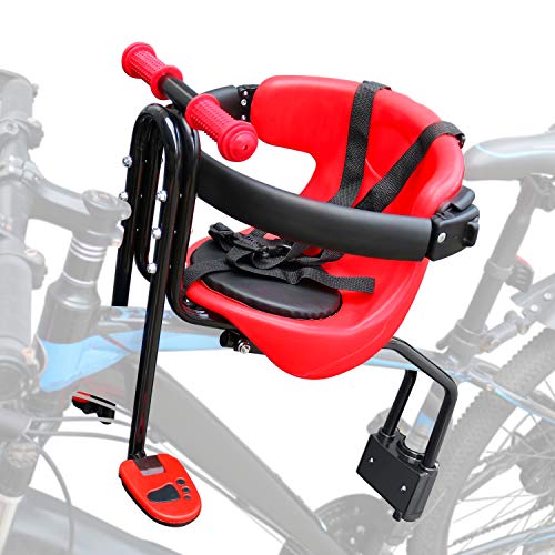 Innolife Baby Fahrradsitz – vorne montierter Kinderfahrradsitz mit Handlauf, Kinderfahrradsitz für Erwachsenenfahrrad