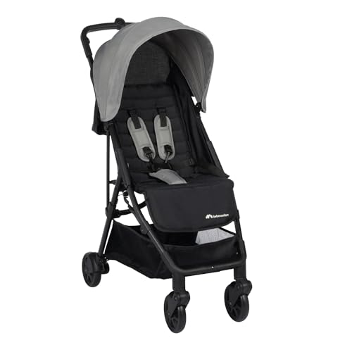 Bebeconfort Buggy Teeny 3D, Ultrakompakt zusammenklappbarer Kinderwagen inkl. passender Tragetasche, ideal für die Reise oder die Stadt, nutzbar ab ca. 6 Monate bis ca. 4 Jahre, Tinted Grey