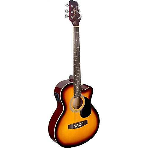 Stagg Akkustikgitarre Auditorium Elektroakustik sunburst
