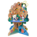 Manhattan Toy 160810 Playground Adventure Spielplatz Abenteuer Aktivitätszentrum aus Holz mit Segelflugzeugen, Abakus Bahn, Spinnern, Federspielzeug und Perlenketten, Multicolor